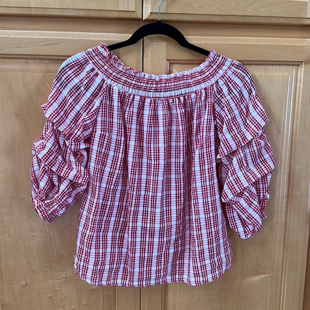 Given Kale Off The Shoulder Top